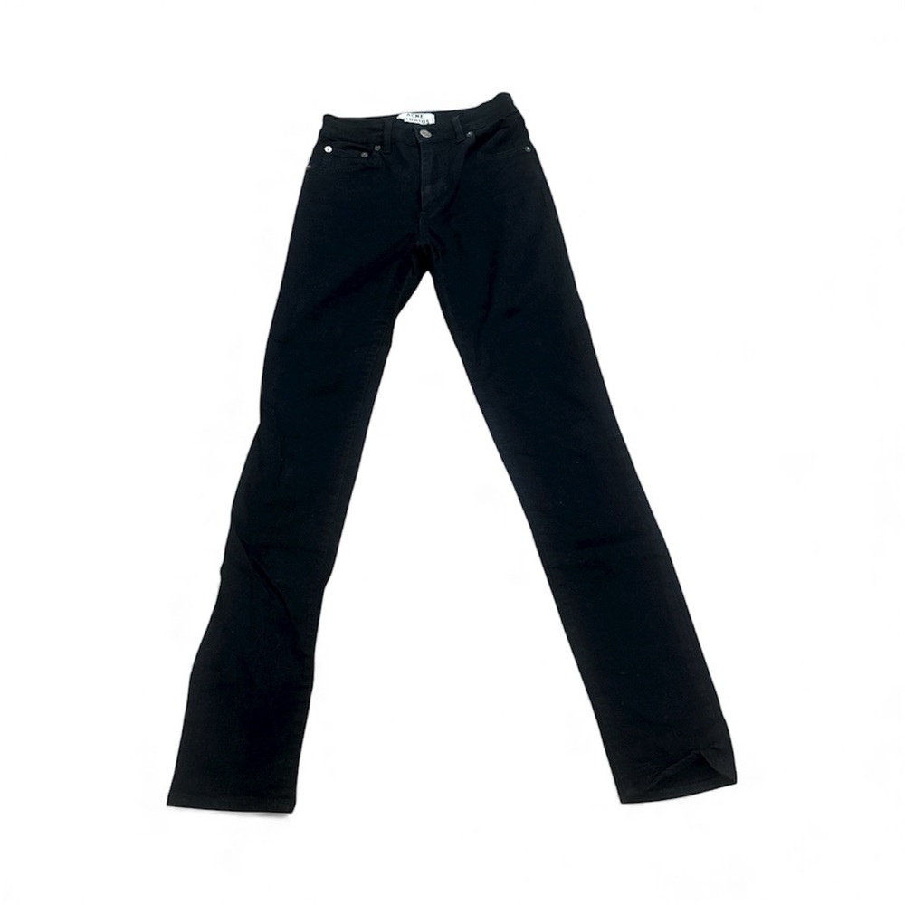 Acne Studios Needle Black Skinny Straight Jeans Size 27